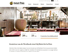 Tablet Screenshot of hoteldelapaix.be