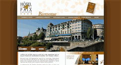Desktop Screenshot of hoteldelapaix.net